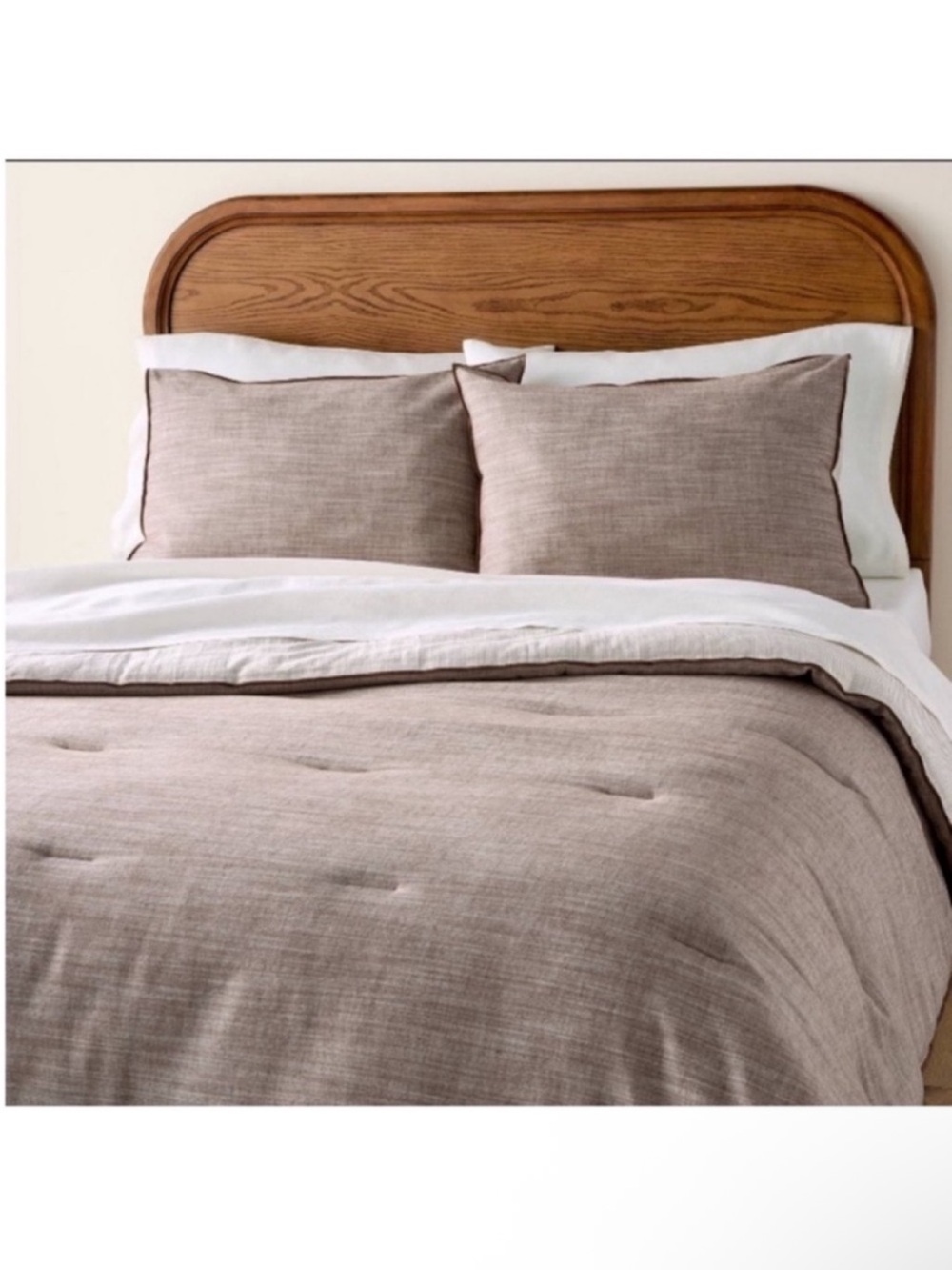 3pc King Reversible Comforter Set Brown - Hearth & Hand with Magnolia